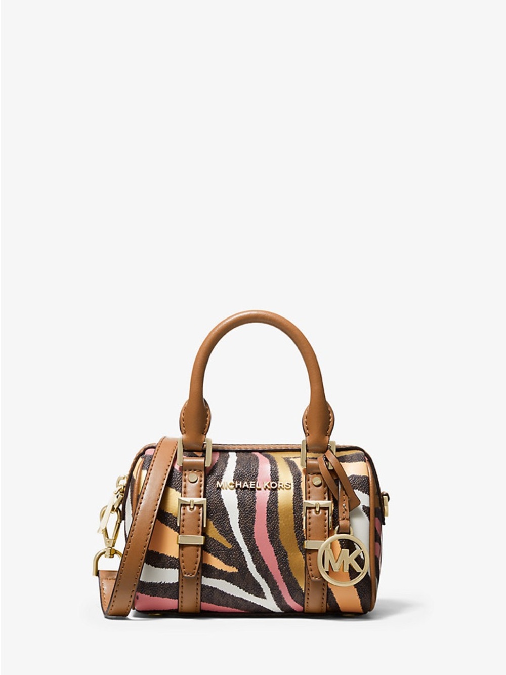 Michael Kors Multicolor Zebra-Print Mini Satchel and Wallet - Picture 2 of 6